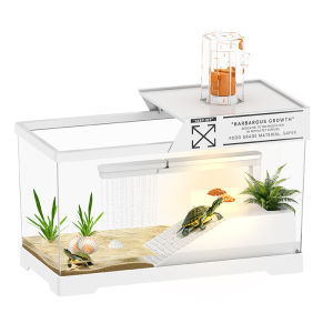 CHONGXIAOSHUAI | Escape-proof Turtle Tank With Platform Tabletop  Small