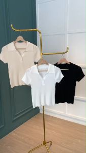 BL20972 Everyday Basic Collar Knit Top