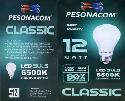 Lampu Led bohlam Led bulb Pesonacom SNI 7w 9w 12w 15w 18w 23w watt super bright