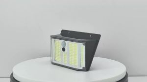 NEWSTYLE | Đèn Năng Lượng Mặt Trời Từ Tính Ngoài Trời 268LED Cảm Biến Chuyển Động IP65 Chống Nước Dùng Cho Bậc Thang Hiên Nhà Cắm Trại Đèn Tường LED Hiện Đại Tích Hợp Pin