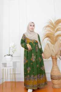AL. Gamis Batik muslimat wanita size S M L XL XXL