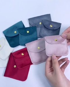 กระเป๋าผ้าสักหลาดเครื่องประดับ ทนทาน หลากสี ทนต่อการสึกหรอ สําหรับเก็บเครื่องประดับ งานเรียบหรู คุณภาพดี G3331