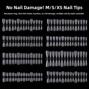 Handmade Short Ballet Oval Trapezoidal Nail Art Wearable Chips Gradient Size Ins Professional Nail Beauty Tools from China