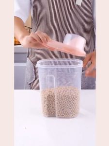 Bình đựng hạt ngũ cốc có nắp 1.9 lit hộp đựng thực phẩm có nắp.