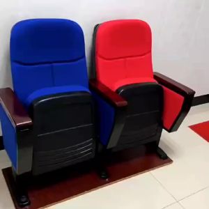 MOLORE | Folding Auditorium Chair With Hidden Table Real Wood