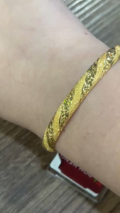 Poh Heng Jewellery 22K Crafted Bangle in Yellow Gold[Price By Weight]