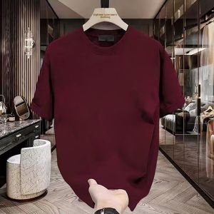 Creative Wealth Printing Pure Cotton Short Sleeve T-Shirt Mens Loose round Neck Base Shirt Chinese Culture Theme Casual Wear