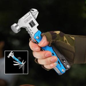 Multipurpose Foldable Tool with Hammer and Pliers for Camping