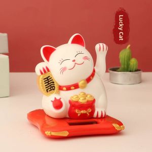 BONINGYU | Solar Powered Waving Fortune Cat Car Dashboard Ornament