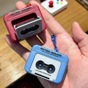 Creative Tape Recorder Keychain Retro Home Decoration Can Record Commemorative Couple Gifts