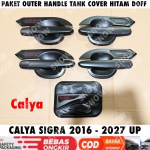 Paket Outer Handle Tank Cover Calya Sigra 2016 2024 2025 2026 2027 GR SPORT Hitam Doff