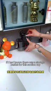 Suction Cup Bathroom Shelf Organizer Toothbrush Holder Shelf Rack No Drilling Wall-Mounted Storage Strong Holder