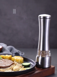 Elegant Stainless Steel Salt & Pepper Mill Grinder for Home Use Adjustable Spice Pepper Grinder Mills