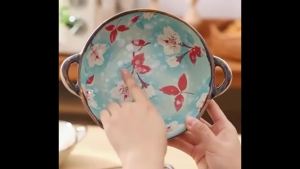 7.5 Inch Japanese Household Noodle Bowl Ceramic Soup Bowl With Handle Soup Bowl Anti-Scald and Non-Slip Noodle Bowl Salad Bowl