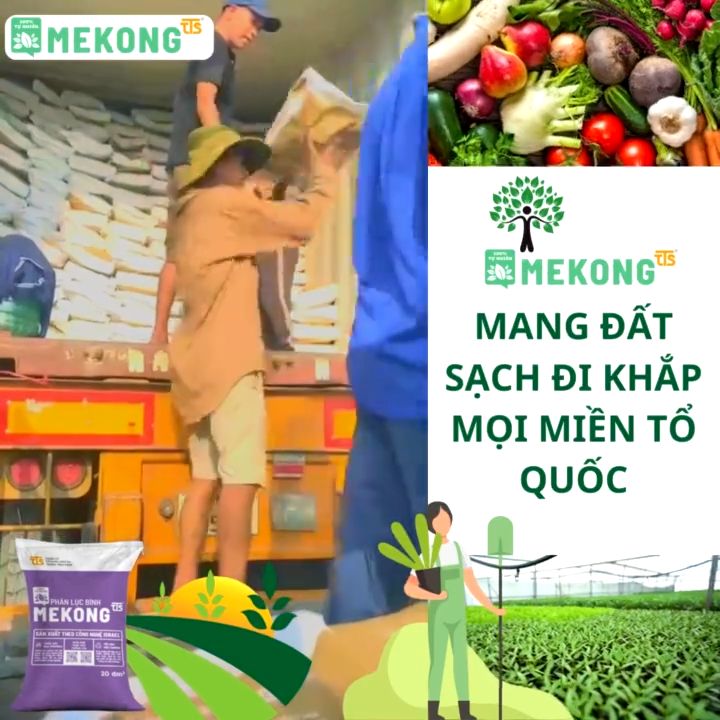 Phân bón trùn quế trồng cây Hữu Cơ MeKong (25kg) - Nguồn Dinh Dưỡng Tự ...