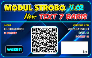 modul strobo teks 7baris ws2811 v02