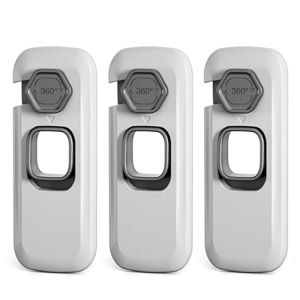 ล็อคตู้เย็นป้องกันเด็ก ล็อคตู้เย็นเพื่อความปลอดภัยของเด็ก สลักประตูตู้แช่แข็งพร้อมกาวเหนียว 3M สําหรับทารก