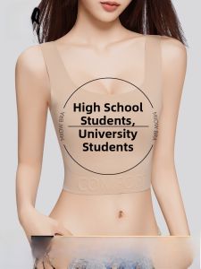 MiiOW | Catwoman Thin Bra Women Full Cup Invisible Slimming Chest Wrap Anti-Sagging Wireless Nylon Vest Style Underwear Breathable Spring Youth Female