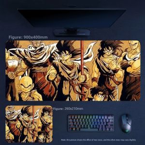 Bandai | Fashion New Creative Animation Leather Mouse Pad High Quality Printing Animation Dragon Ball Series Leather Non-slip Mouse Pad