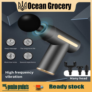 Mini Portable Massager Fascia Gun - Alat Pijat Terapi Getar Otot Rechargeable VERSI Kecil Mewah Random