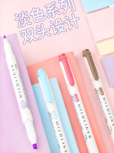 Zebra Double-Head Fluorescent Pen WKT7 New Color Marking Pen for Reading And Notetaking High Aesthetic Value Student Use