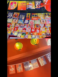 Jepang Bunting Flag Banner / Gelanggang Bendera Gantung Lucky Cat / Bunting Flag Lucky Cat