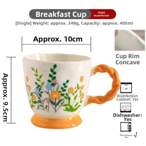 Vintage Hand-painted Creative Mug