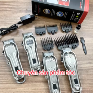 SURKER Tông Đơ Cắt Tóc Cao Cấp SK K9S Pin Li-ion 2500mAh Công Suất 8W Lưỡi Thép Cacbon Không Gỉ Sét Thời Gian Sử Dụng 3 Giờ Liên Tục