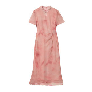 Plus Size Elegant Occasion Cheongsam Summer Slimming Lightweight Dress