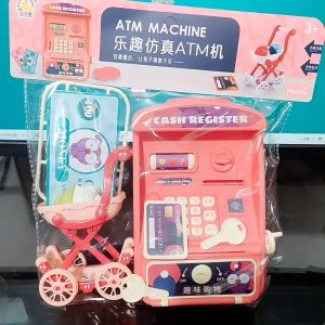Ekana Mini ATM cash register Box toys set Bank Toy gift toys ATM toys Coin bank Savings Machine Bank Coin Bank