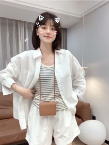 Summer Lightweight Long Sleeve Loose Fit Shirt Outerwear Womens Open Cardigan Casual Style Linen Cotton Blend Top