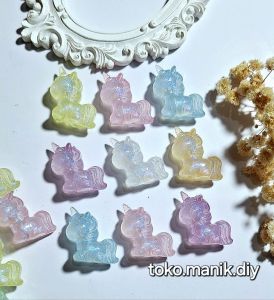 5pcs manik mote unicorn shimer luxury