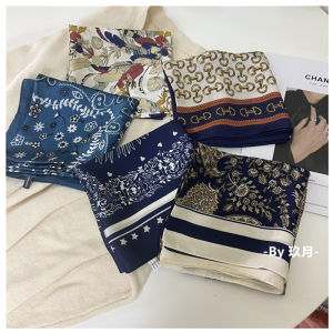 ผ้าพันคอไหมสีเข้มสไตล์ย้อนยุค ผ้าพันคอขนาดเล็ก ผ้าพันคอสี่เหลี่ยม ผ้าพันผม เข็มขัด กระเป๋า กระเป๋าสะพายไหล่ ฤดูใบไม้ผลิและฤดูใบไม้ร่วง