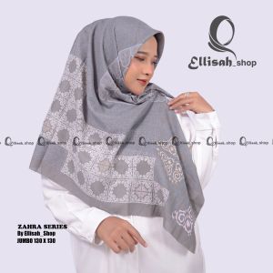 ELLISAH HIJAB JUMBO SYARI MOTIP SUBLIME PRINTING