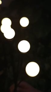 Solar Firefly Light 6LED Trail Lawn Garden Decorative Light Solar Swinging Ball Night Light