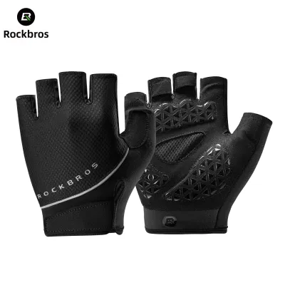 RockBros | Găng Tay Đạp Xe Ngón Ngắn Thoáng Khí Chống Sốc