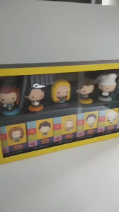 FRIENDS 2LAYER DISPLAY CASE WITH ACRYLIC COVER- TOY NOT INCLUDED!!! BLACK& YELLOW