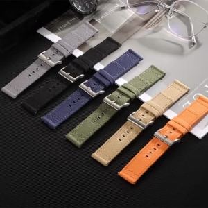 18mm 20mm 22mm Nylon Canvas Watch Band Woven Soft Belt Universal Bracelet for Men Women Sport Quick Release Wrist Band