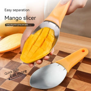 Multifunctional Fruit Spoon Mango Slicer Cutter Watermelon Cutting Knife Avocado Dicing Tools Mango Diced Scoop Kitchen Gadgets
