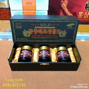 Cao đông trùng hạ thảo hàn quốc chính hãng hộp 3 lọ x 120g - Tăng thể lực phòng ung thư tranglinh