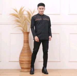 Baju Koko Bordir Jasuke  Lengan Panjang Matt Katun Signature Terbaru 2025