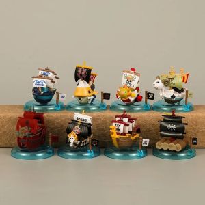 Bandai | 7cm 8pcs/set Anime One Piece Figure Luffy Mini Pirate Ship Figurine Statue Model PVC Collection Desktop Action Figure Kid Gifts