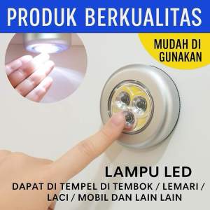 Lampu LED Tempel Stick n Click Touch Lamp Emergency Darurat Serbaguna