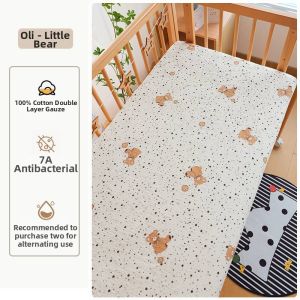ZSVIP | A-Class Cotton Gauze Crib Fitted Sheet