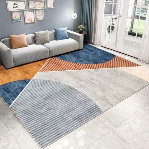 Thảm Hình Học Pha Lê Sang Trọng Nhẹ Nhàng VIKAMA - Thảm Trải Sàn Phòng Ngủ Bàn Cà Phê Ghế Sofa Chống Nước Cho Phòng Khách Phòng Ngủ