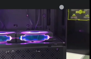 EXPOSE PC Case Panoramic Side lighting 360 Water-cooled ATX Column 4090 Desktop computer Case Decorative Item Accessory