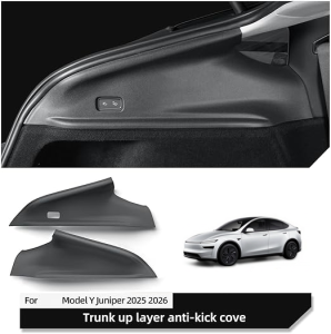 For Tesla Model Y Juniper 2025-2026 TPE Rear Trunk Side Upper Protector Anti-Kick Guard 2PCS