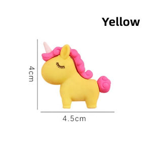 Creative 3D Eraser Cartoon Unicorn Cute Animal Model Rubber Eraser Correction School Supplies