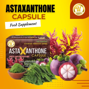 ASTAXANTHONE 600mg Capsule with ASTAXANTHIN + MANGOSTEEN + MORINGA