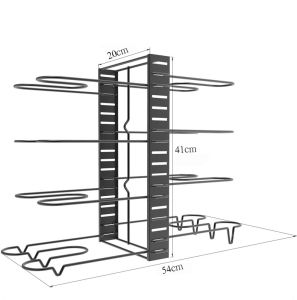 5 Tier / 8 Tier Kitchen Rack Organizer Kitchen Pot Rack Kitchen Organizer Pan Rack Pot Organizer Pot Storage PotPan RacK Kitchen Rack